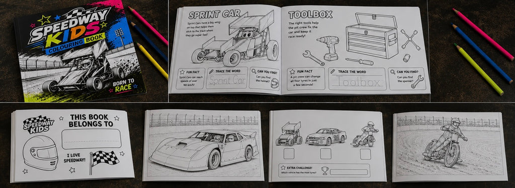 Speedway Kids Colouring and Activity Book